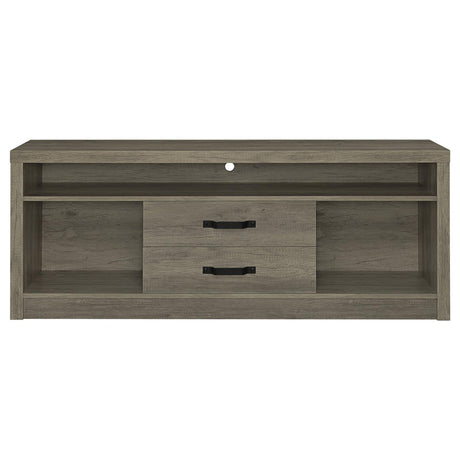 Burke Gray Driftwood 2-Drawer TV Console from Coaster - Luna Furniture