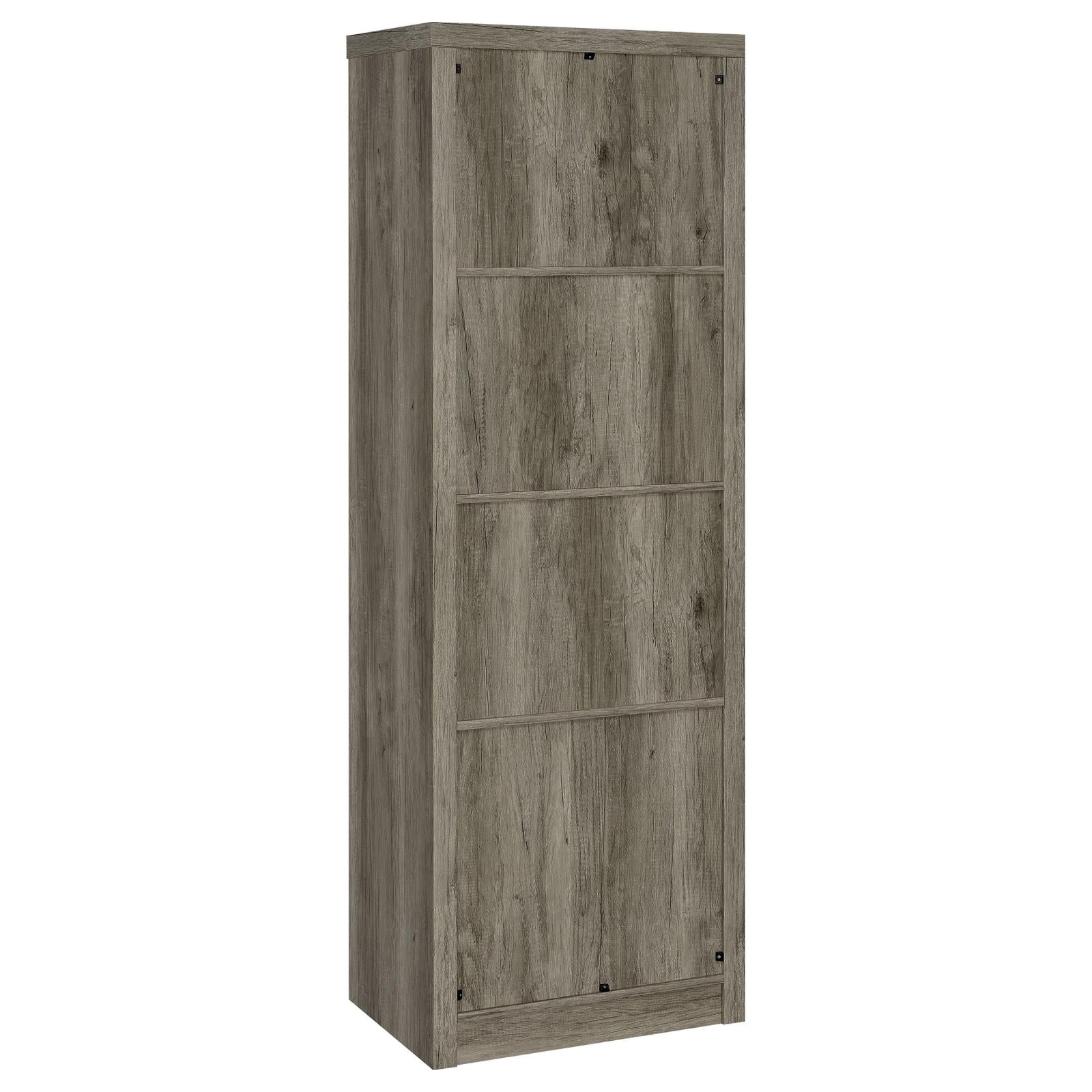 Coaster Burke 3-shelf Media Tower With Storage Cabinet Grey