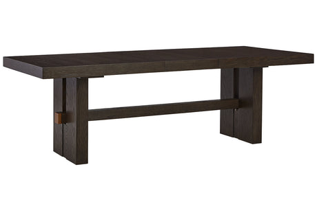 Burkhaus Dark Brown Dining Extension Table from Ashley - Luna Furniture