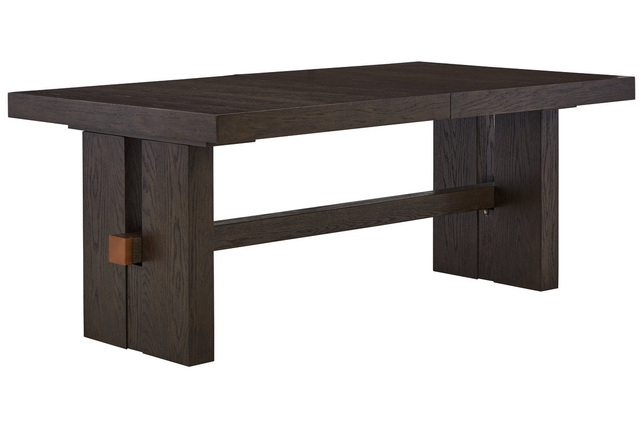 Burkhaus Dark Brown Dining Extension Table – Luna Furniture