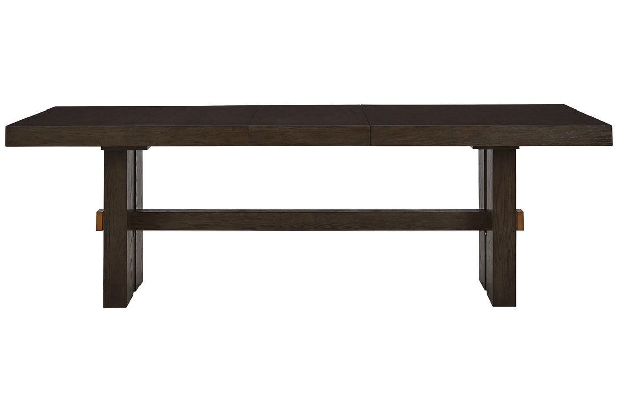 Burkhaus Dark Brown Dining Extension Table from Ashley - Luna Furniture