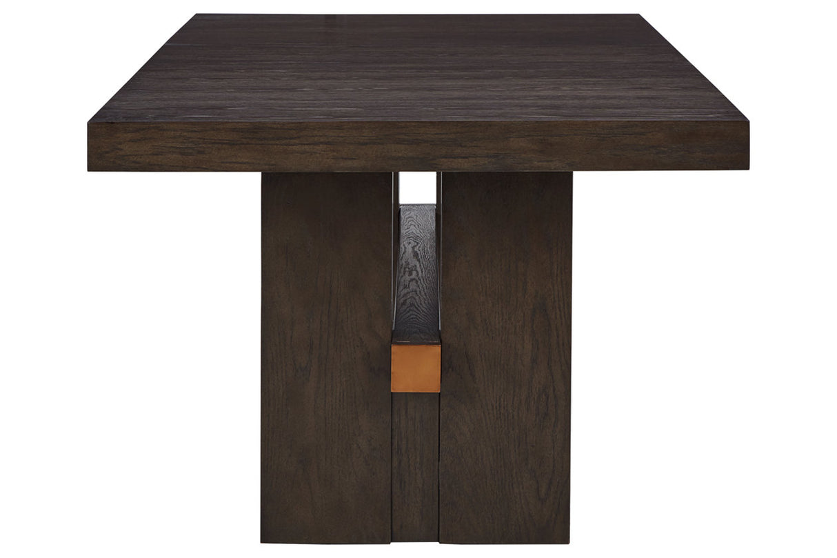 Burkhaus Dark Brown Dining Extension Table from Ashley - Luna Furniture
