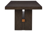 Burkhaus Dark Brown Dining Extension Table from Ashley - Luna Furniture