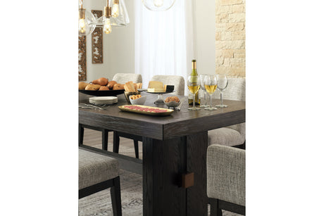 Burkhaus Dark Brown Dining Extension Table from Ashley - Luna Furniture