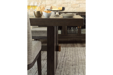 Burkhaus Dark Brown Dining Extension Table from Ashley - Luna Furniture