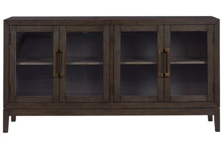 Burkhaus Dark Brown Dining Server from Ashley - Luna Furniture