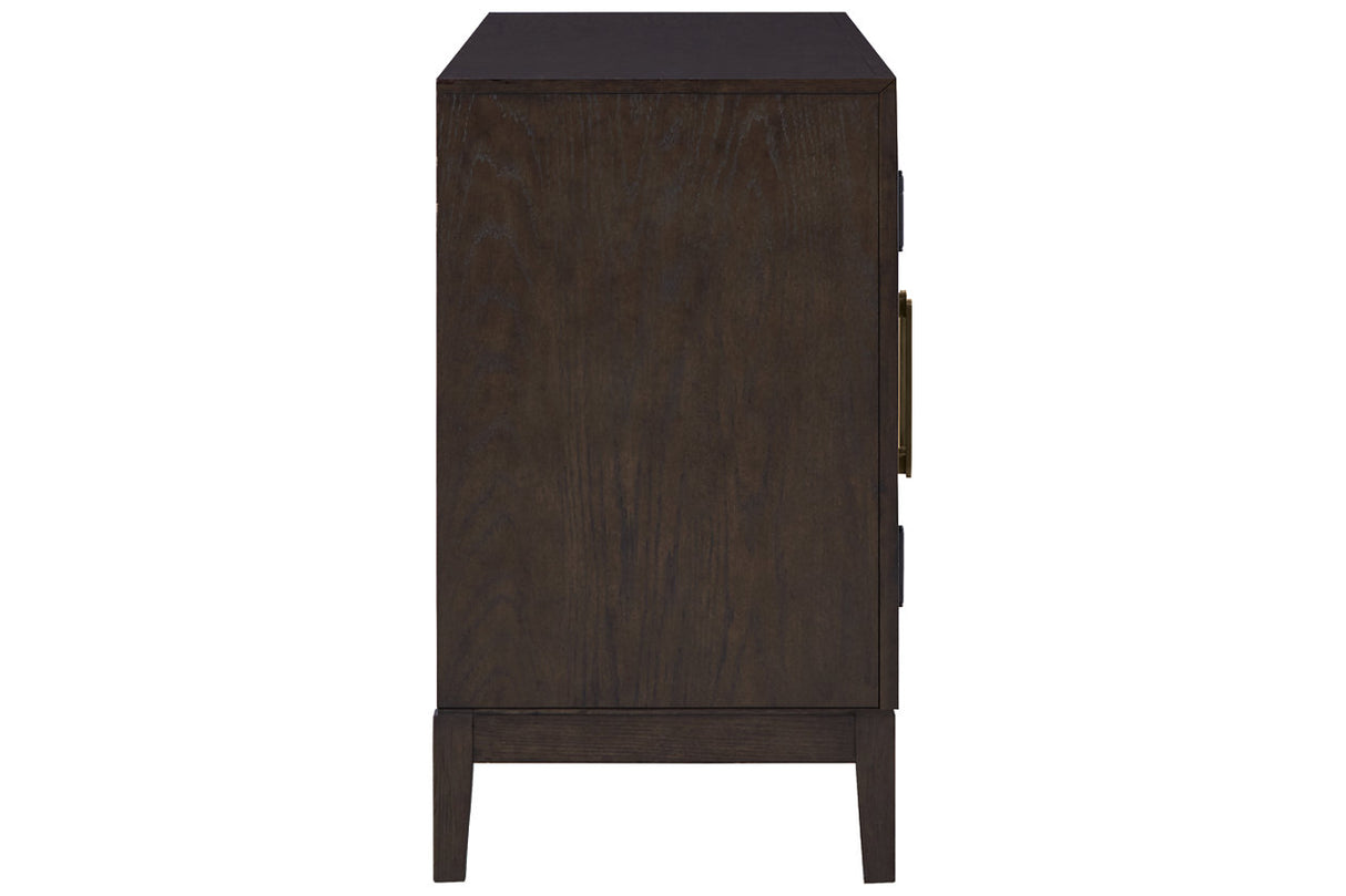 Burkhaus Dark Brown Dining Server from Ashley - Luna Furniture