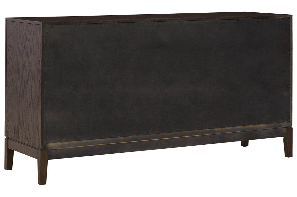 Burkhaus Dark Brown Dining Server from Ashley - Luna Furniture