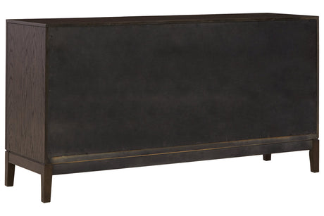 Burkhaus Dark Brown Dining Server from Ashley - Luna Furniture
