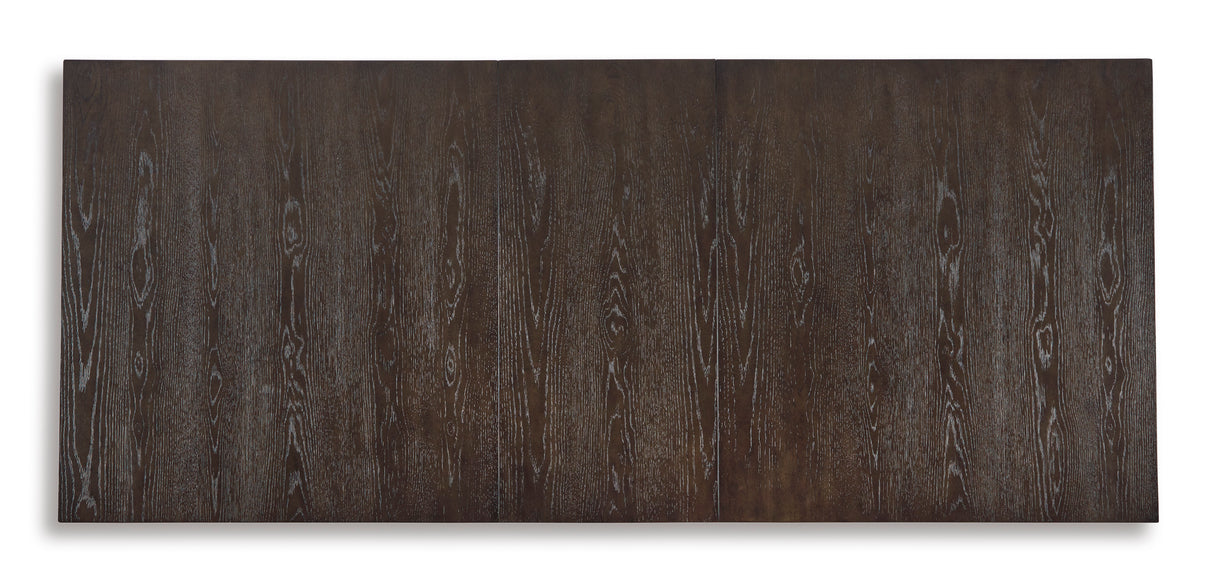 Burkhaus Dark Brown Extendable Dining Set from Ashley - Luna Furniture