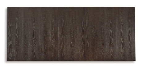 Burkhaus Dark Brown Extendable Dining Set from Ashley - Luna Furniture