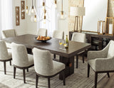 Burkhaus Dark Brown Extendable Dining Set from Ashley - Luna Furniture
