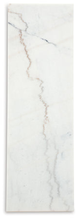 Burkhaus White/Dark Brown Sofa Table from Ashley - Luna Furniture