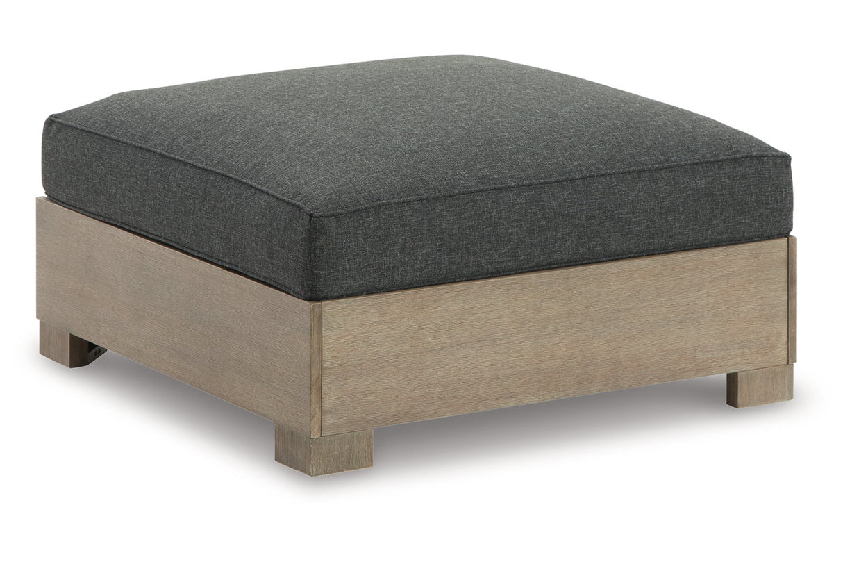 CITRINE PARK Brown Outdoor Ottoman with Cushion from Ashley - Luna Furniture