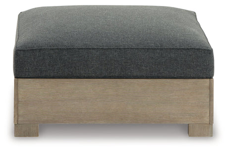 CITRINE PARK Brown Outdoor Ottoman with Cushion from Ashley - Luna Furniture