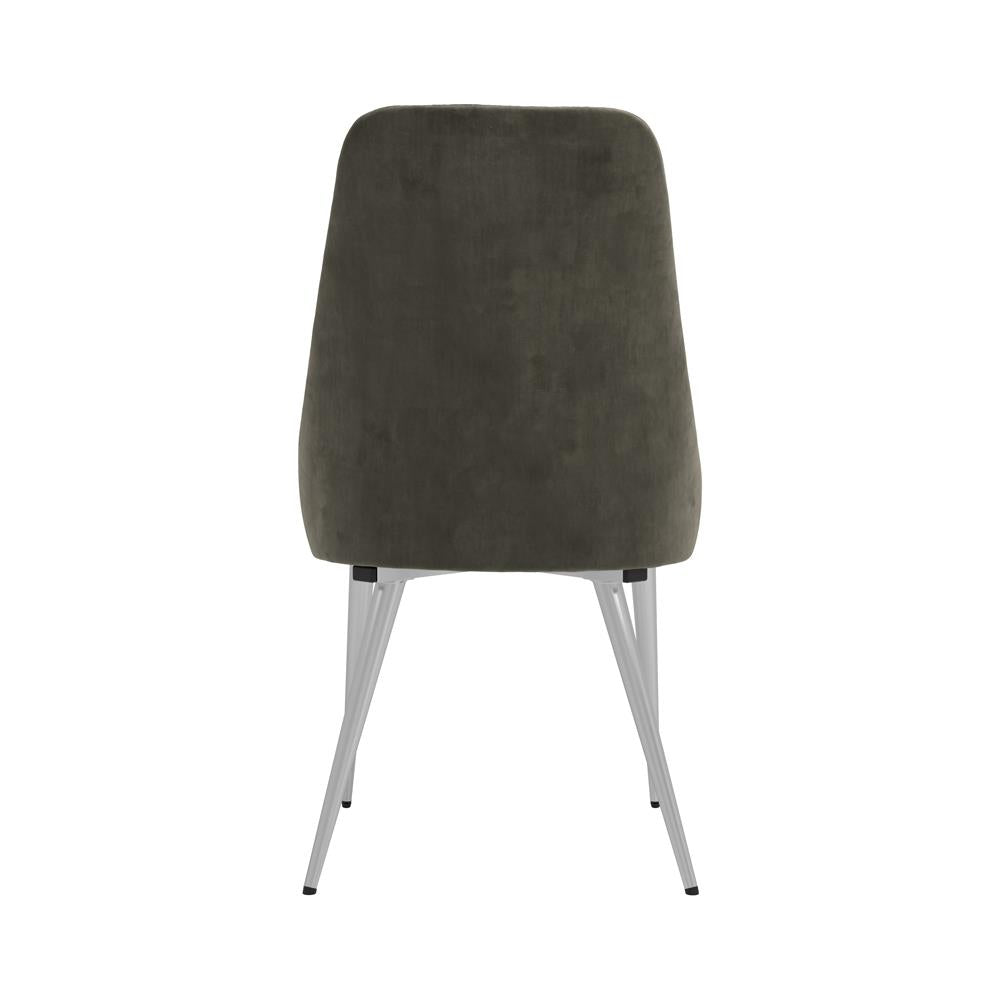 Cabianca Gray Curved Back Side Chairs, Set of 2 from Coaster - Luna Furniture