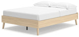 Cabinella Tan Full Platform Base Bed from Ashley Furniture - Luna Furniture