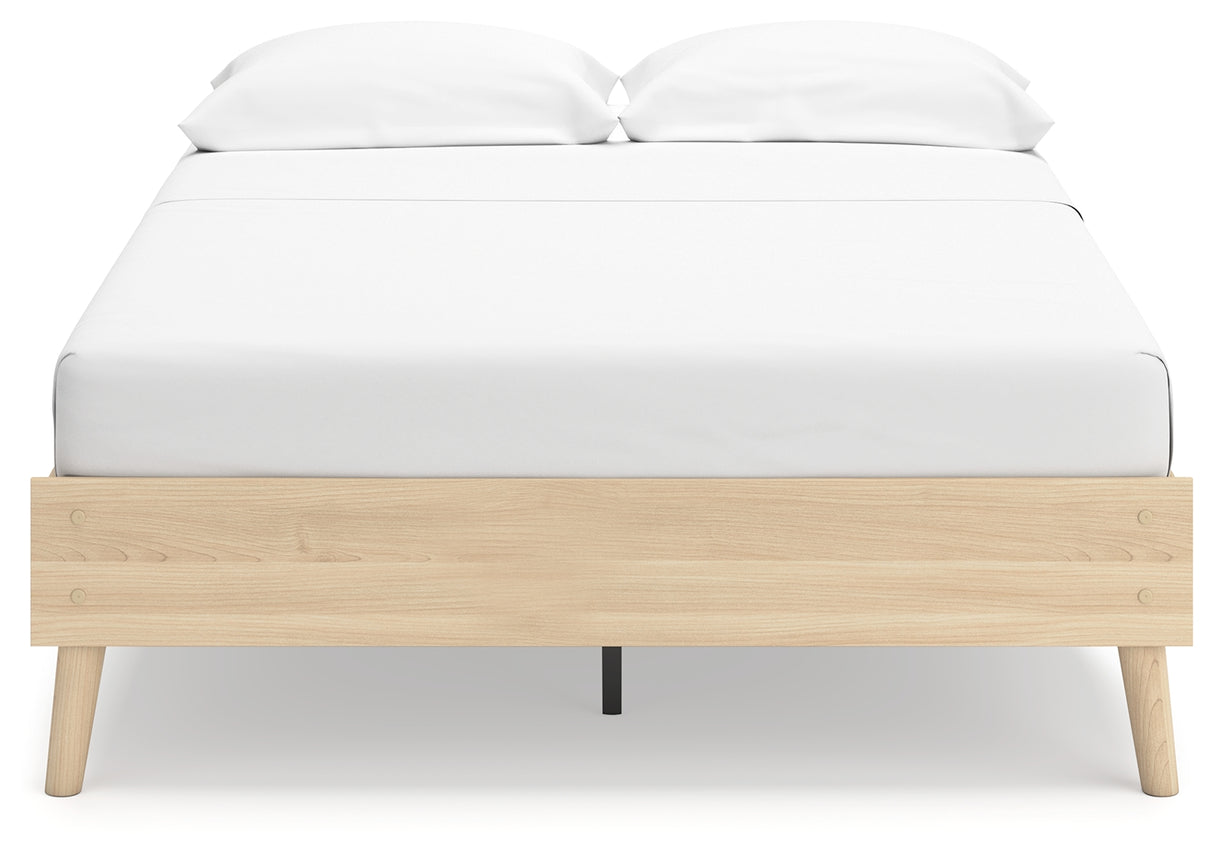 Cabinella Tan Full Platform Base Bed from Ashley Furniture - Luna Furniture