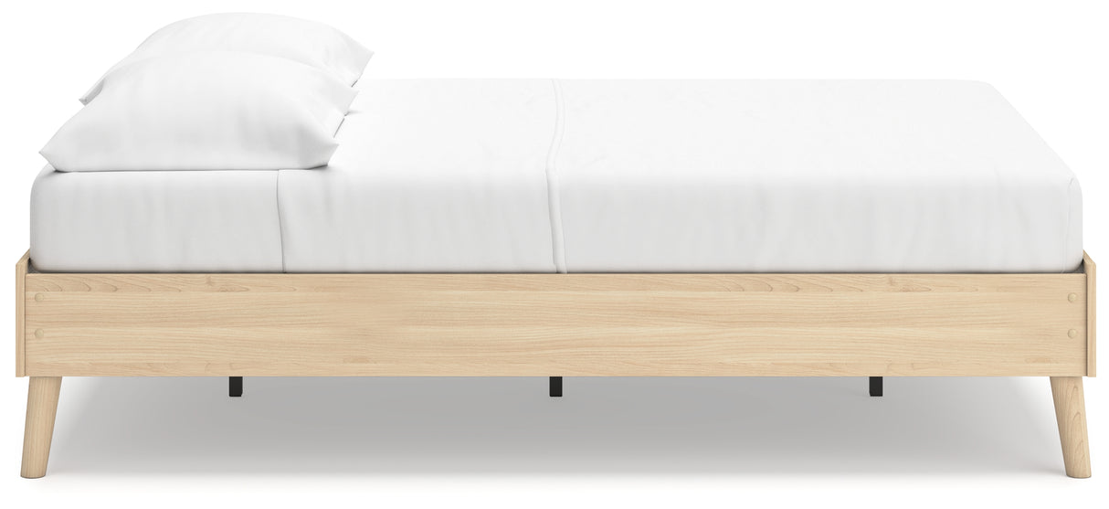 Cabinella Tan Full Platform Base Bed from Ashley Furniture - Luna Furniture