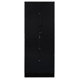Cabra Black High Gloss Display Case Curio Cabinet with Glass Shelves and LED Lighting from Coaster - Luna Furniture