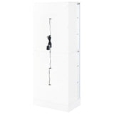 Cabra White High Gloss Display Case Curio Cabinet with Glass Shelves and LED Lighting from Coaster - Luna Furniture