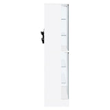 Cabra White High Gloss Display Case Curio Cabinet with Glass Shelves and LED Lighting from Coaster - Luna Furniture
