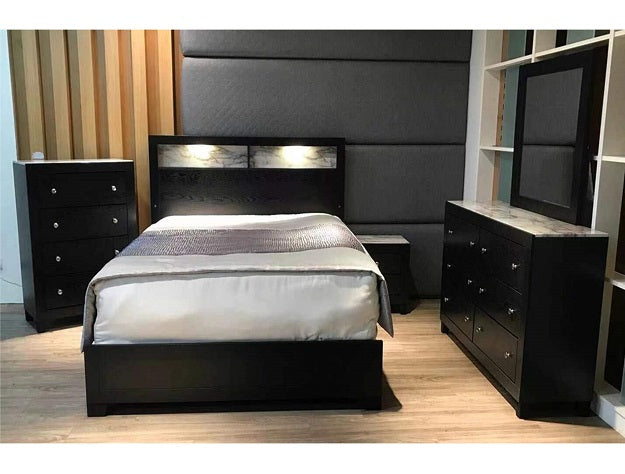 Cadence Black Nightstand from Crown Mark - Luna Furniture