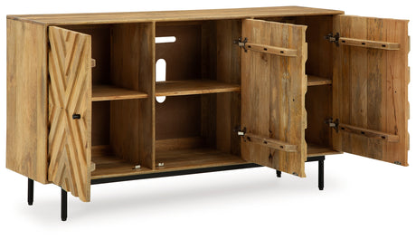 Cadewick Natural Accent Cabinet from Ashley - Luna Furniture