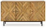 Cadewick Natural Accent Cabinet from Ashley - Luna Furniture