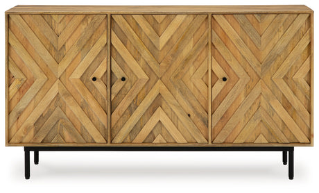Cadewick Natural Accent Cabinet from Ashley - Luna Furniture