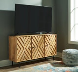 Cadewick Natural Accent Cabinet from Ashley - Luna Furniture
