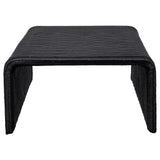 Cahya Black Woven Rattan Sqaure Coffee Table from Coaster - Luna Furniture