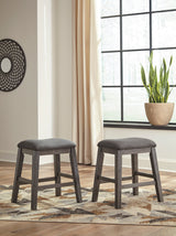 Caitbrook Gray 5-Piece Counter Height Set w/ Stools from Ashley - Luna Furniture