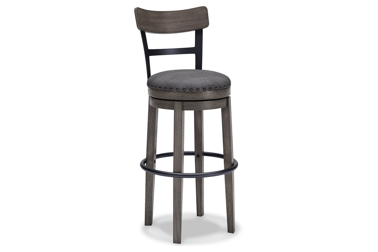 Caitbrook Gray Bar Height Barstool from Ashley - Luna Furniture