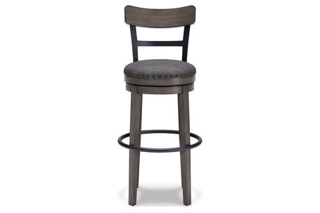 Caitbrook Gray Bar Height Barstool from Ashley - Luna Furniture