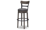 Caitbrook Gray Bar Height Barstool from Ashley - Luna Furniture