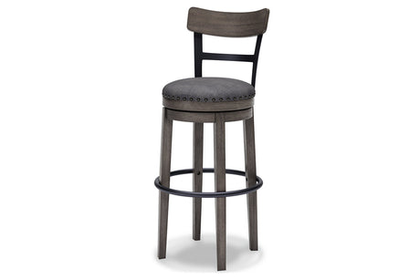 Caitbrook Gray Bar Height Barstool from Ashley - Luna Furniture