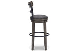 Caitbrook Gray Bar Height Barstool from Ashley - Luna Furniture