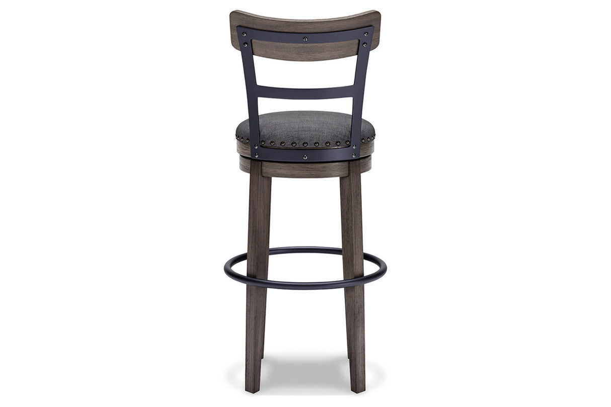 Caitbrook Gray Bar Height Barstool from Ashley - Luna Furniture