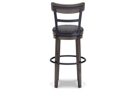 Caitbrook Gray Bar Height Barstool from Ashley - Luna Furniture