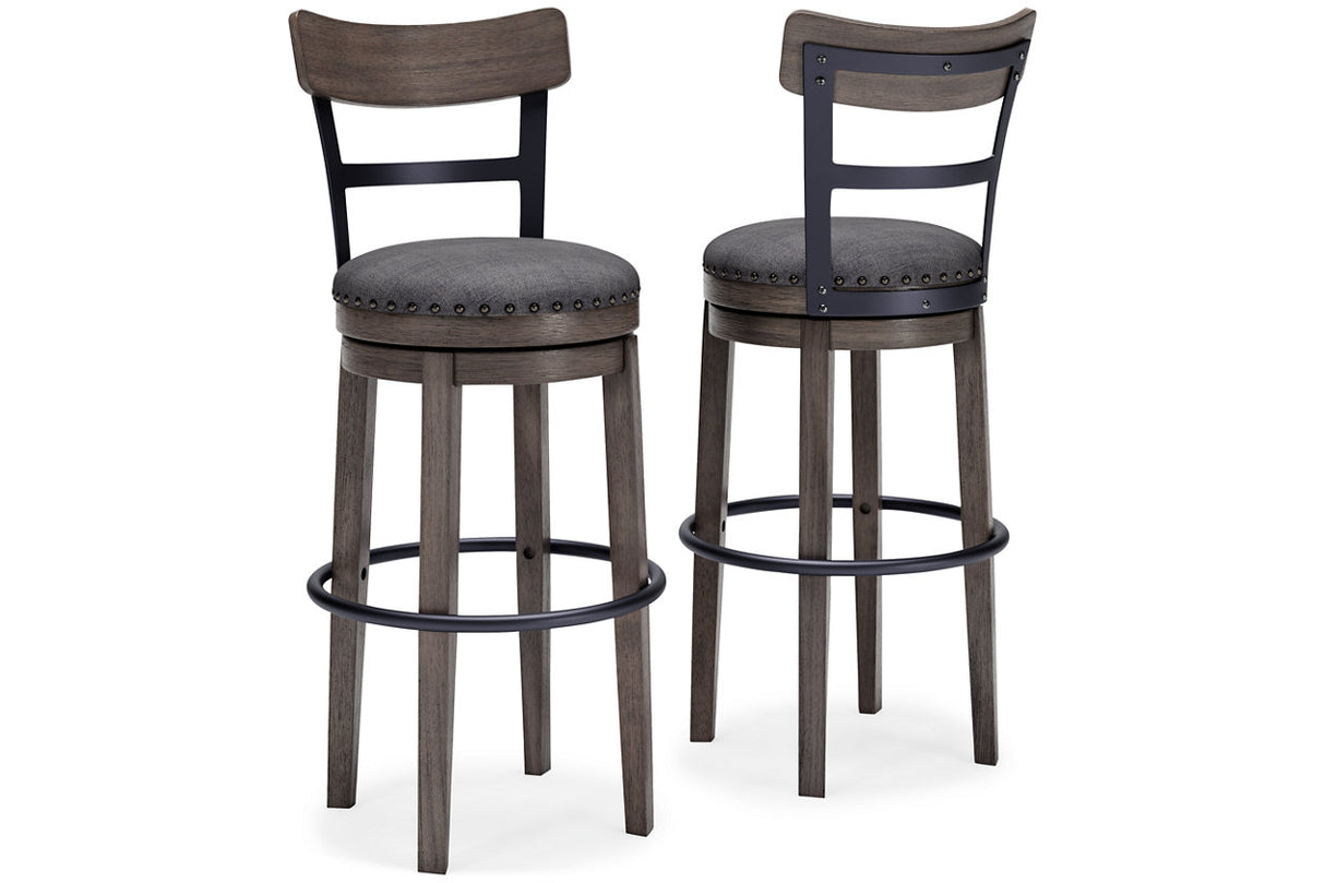 Caitbrook Gray Bar Height Barstool from Ashley - Luna Furniture