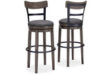 Caitbrook Gray Bar Height Barstool from Ashley - Luna Furniture