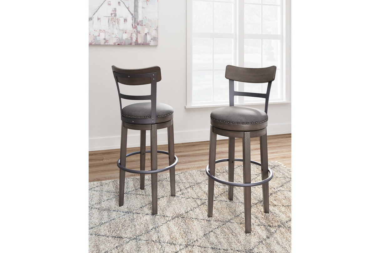 Caitbrook Gray Bar Height Barstool from Ashley - Luna Furniture