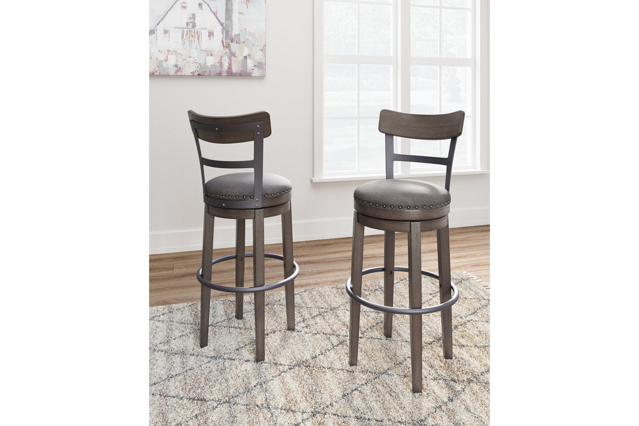 Caitbrook Gray Bar Height Barstool from Ashley - Luna Furniture
