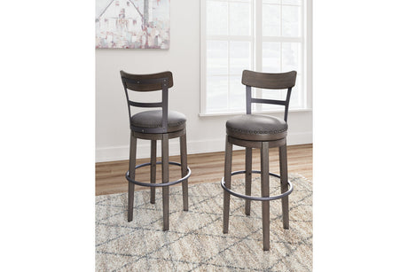 Caitbrook Gray Bar Height Barstool from Ashley - Luna Furniture