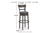 Caitbrook Gray Bar Height Barstool from Ashley - Luna Furniture
