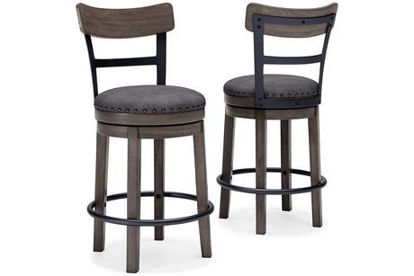 Caitbrook Gray Counter Height Barstool from Ashley - Luna Furniture