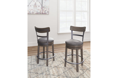 Caitbrook Gray Counter Height Barstool from Ashley - Luna Furniture