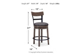 Caitbrook Gray Counter Height Barstool from Ashley - Luna Furniture