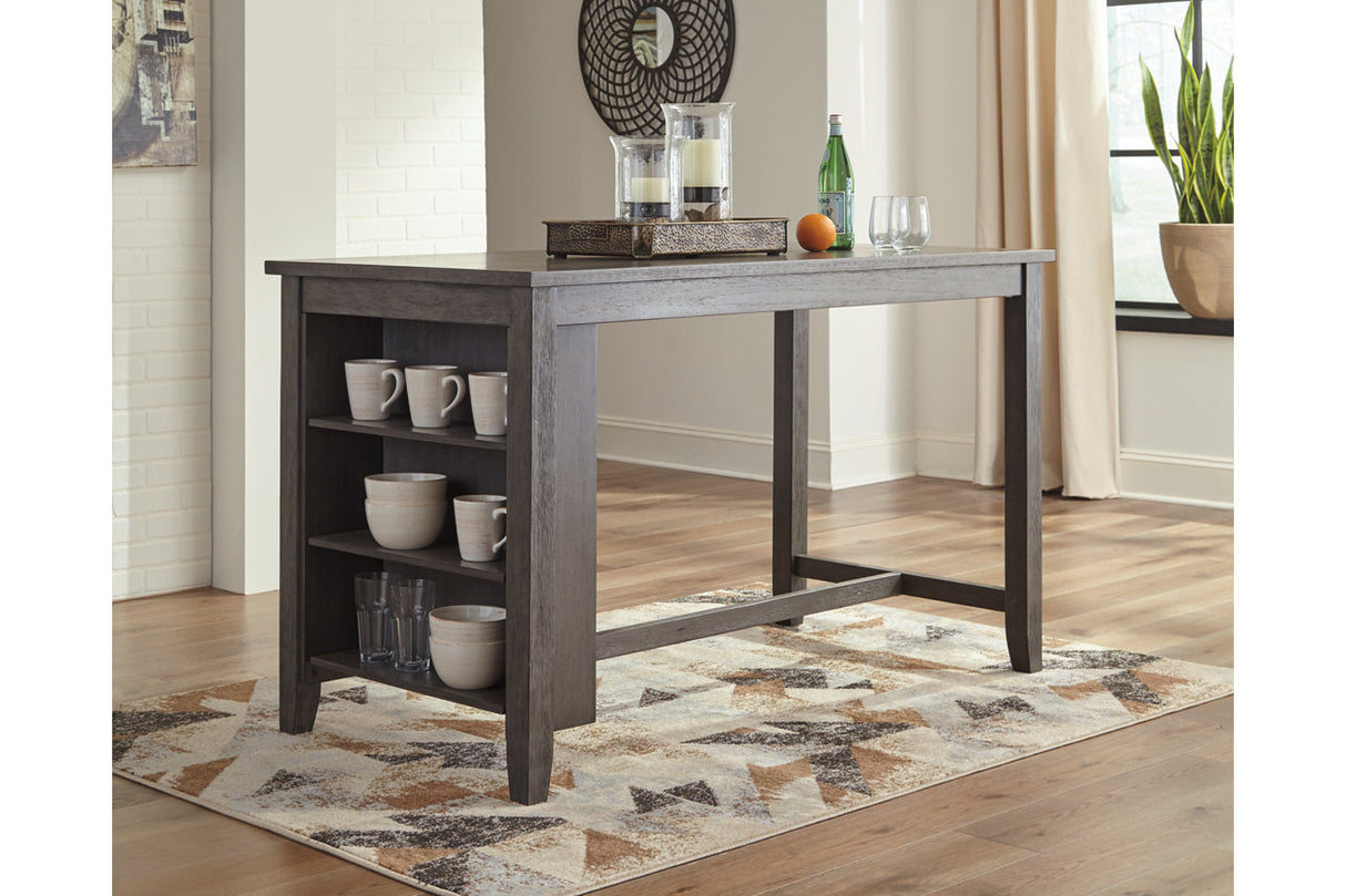Caitbrook Gray Counter Height Dining Table from Ashley - Luna Furniture